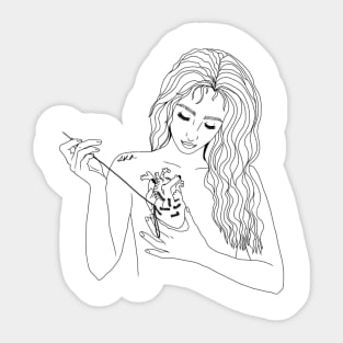 Healing Girl Sticker